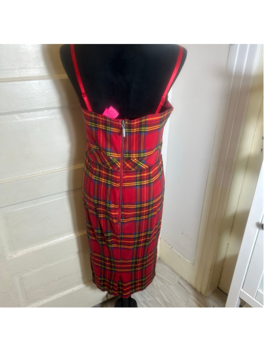 Women's Torrid x Betsey Johnson Plaid Midi Dress, Size 12, Grunge Streetwear - Picture 4 of 9